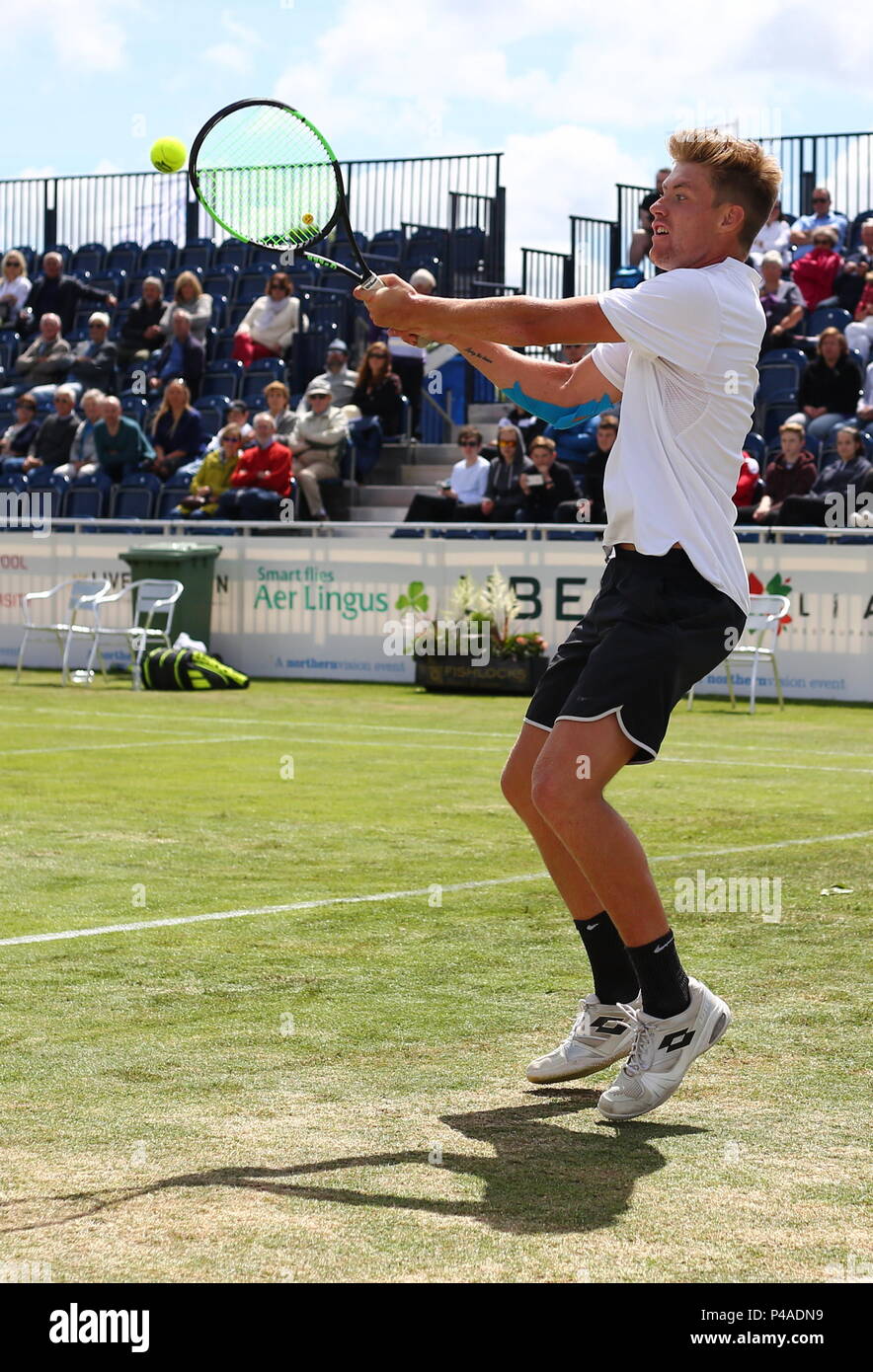 Liverpool, Großbritannien, Bmw International Tennis Turnier in Liverpool, Kredit Ian Fairbrother/Alamy leben Nachrichten Stockfoto