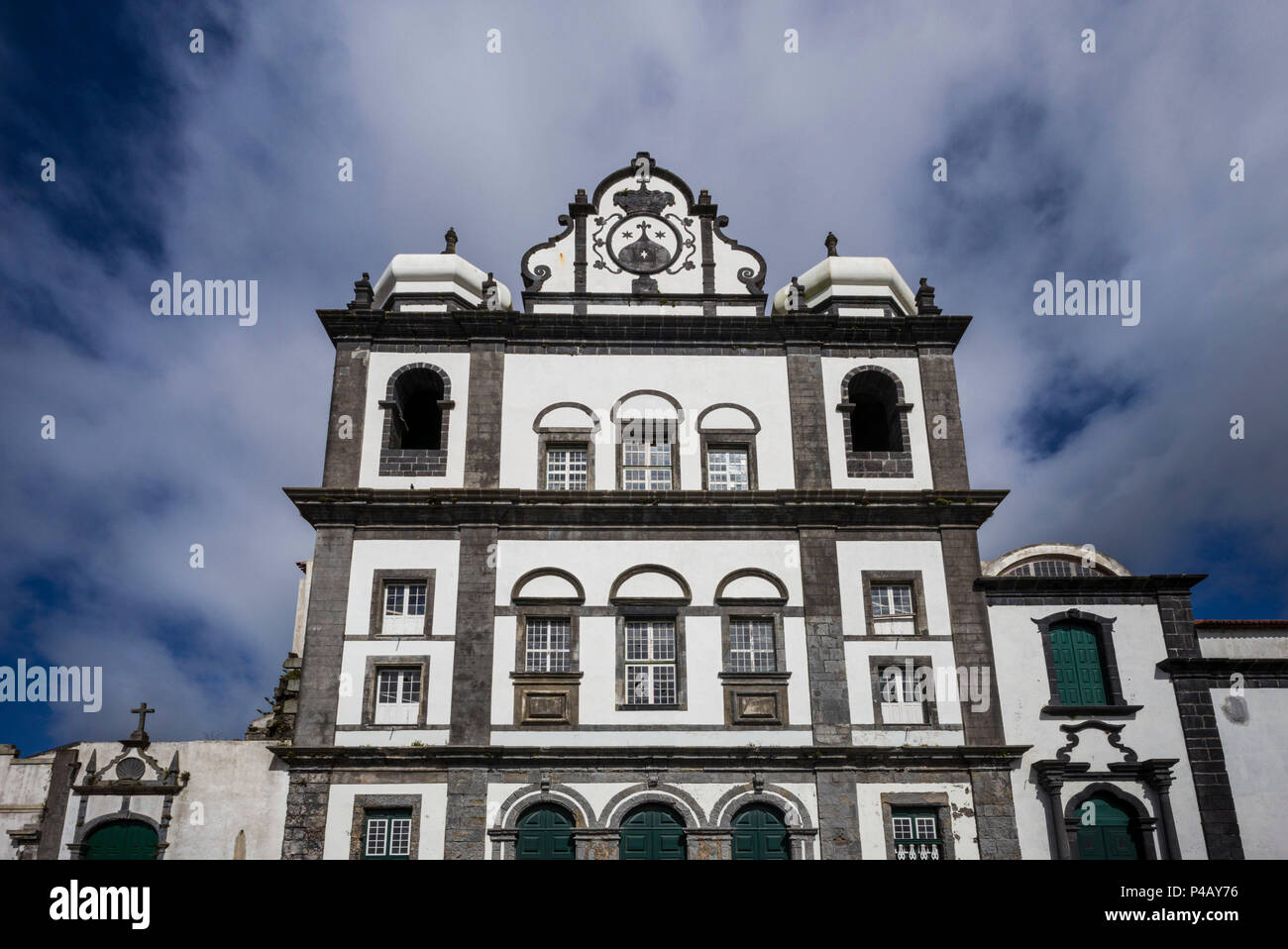 Portugal, Azoren, Insel Faial, Horta, Igreja de Nossa Senhora do Carmo Kirche, außen Stockfoto