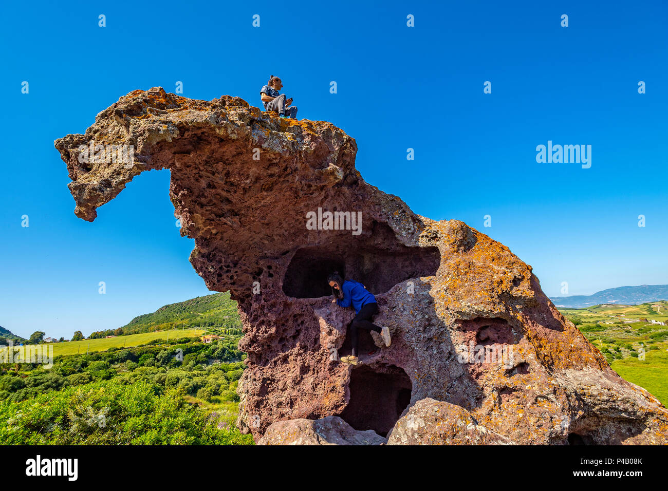 Italien Sardinien Castelsardo Anglona Elephant Rock Stockfoto