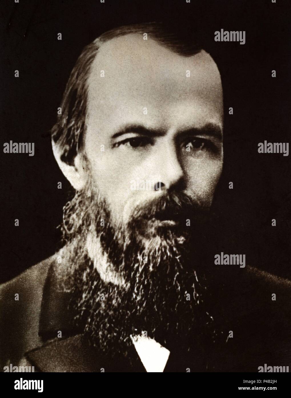 FEDOR MIJAILOVICH DOSTOIEVSKI (1821-1881) NOVELISTA REALISTA RUSO. Stockfoto