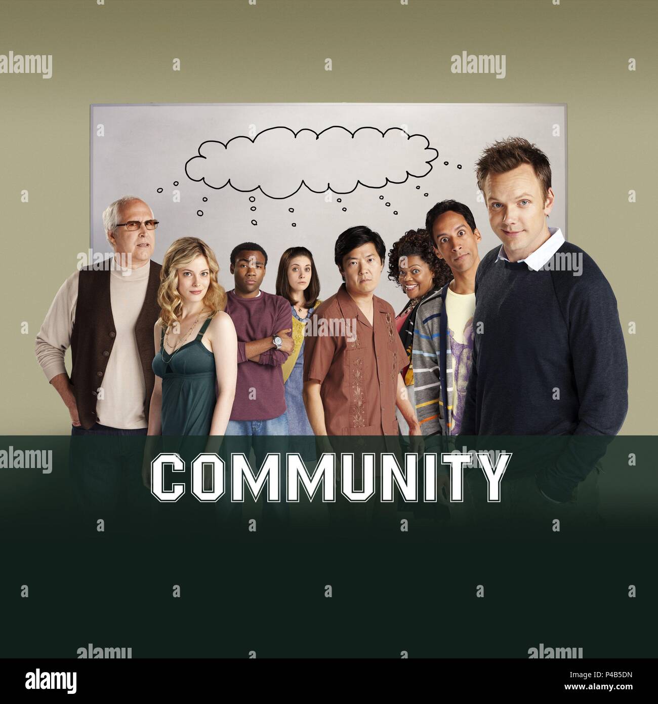 Original Film Titel: COMMUNITY-TV. Englischer Titel: Gemeinschaft. Regisseur: Joe Russo. Jahr: 2009. Stars: Chevy Chase; KEN JEONG; JOEL MCHALE; GILLIAN JACOBS; ALISON BRIE; YVETTE NICOLE BROWN; DANNY PUDI; DONALD GLOVER. Quelle: Universal Media Studios/Album Stockfoto