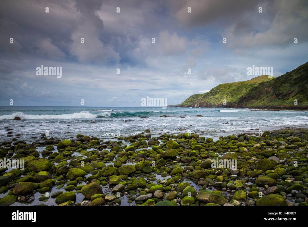 Portugal, Azoren, Santa Maria Island, Praia, Praia Formosa Strand Stockfoto