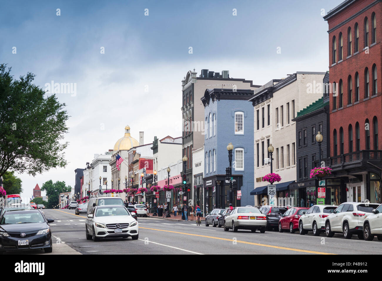 USA, District of Columbia, Washington, Georgetown, Verkehr Stockfoto