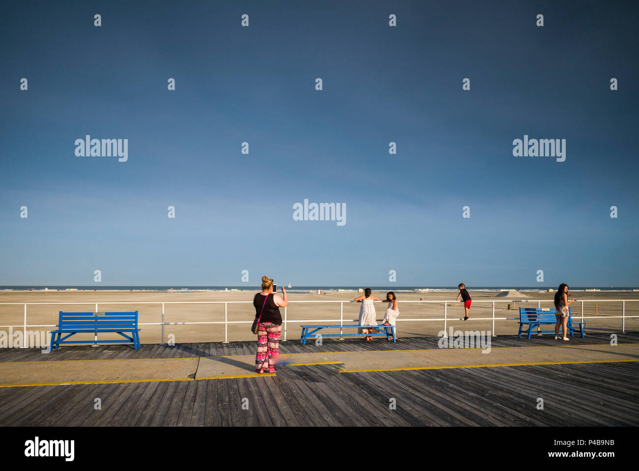 USA, New Jersey, Jersey Shore, Wildwoods, Wildwoods Strand, Beach Boardwalk Stockfoto