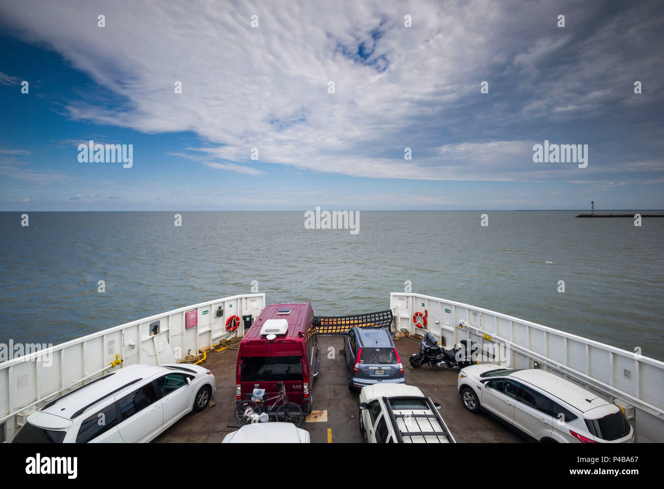 USA, Florida, Lewes, an Bord der Lewes, DE nach Cape May, NJ Fähre Stockfoto