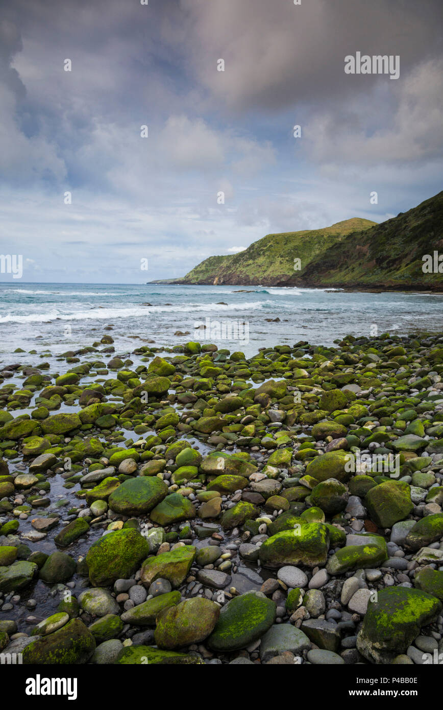 Portugal, Azoren, Santa Maria Island, Praia, Praia Formosa Strand Stockfoto