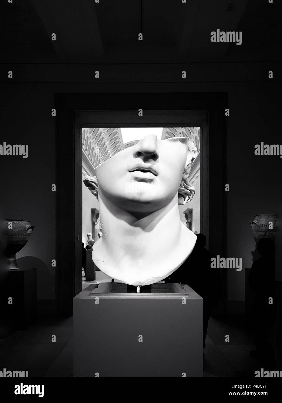 Fragmentarische kolossalen Kopf einer Jugend", Marmor Skulptur, Metroplitan Museum of Art, New York City Stockfoto