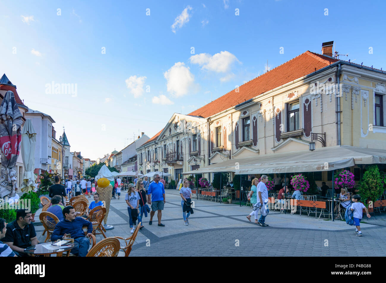 Piestany (pistyan), City Centre Street Winterova, Slowakei