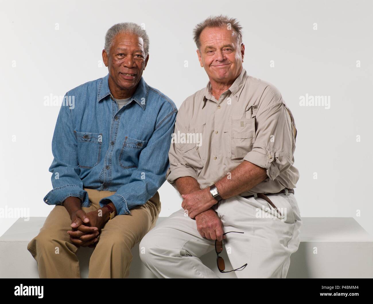 Original Film Titel: The Bucket List. Englischer Titel: The Bucket List.  Regisseur: Rob Reiner. Jahr: 2007. Stars: Morgan Freeman und Jack Nicholson.  Credit: STORYLINE ENTERTAINMENT/ZWEI TONNE FILME/ZADAN/MERON/Album  Stockfotografie - Alamy