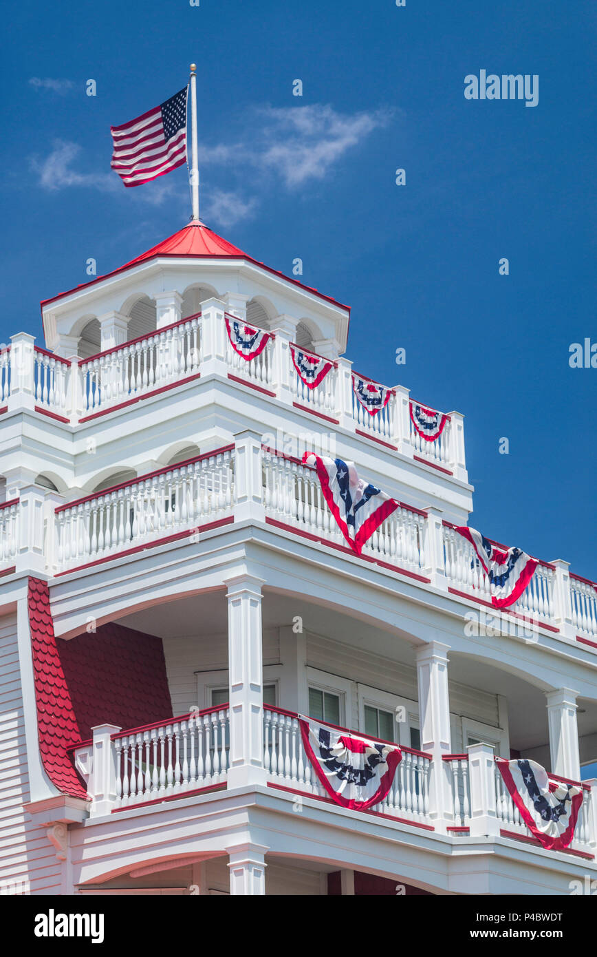 USA, New Jersey, Cape May, Viktorianischen Häusern an der Beach Avenue Stockfoto