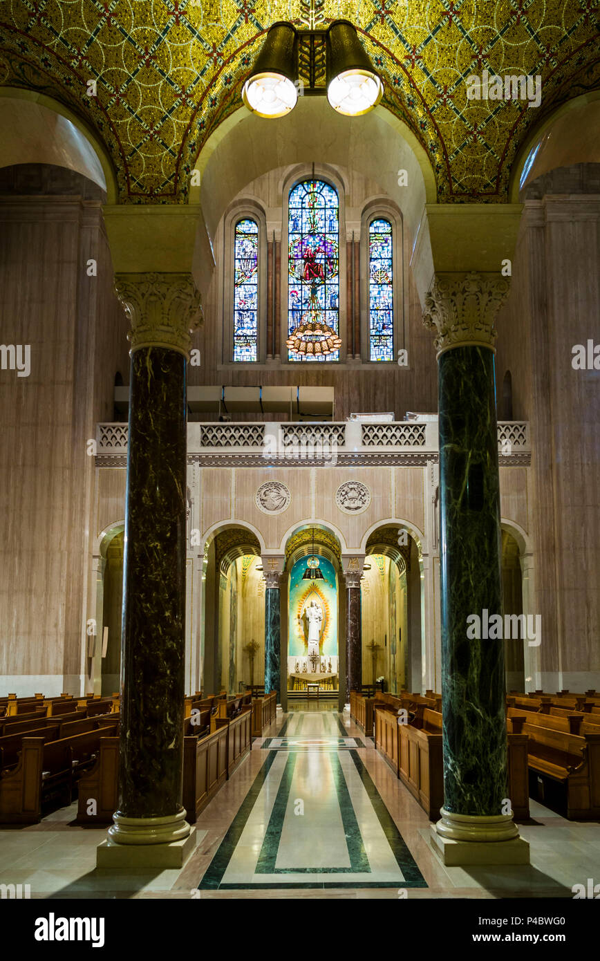 USA, District of Columbia, Washington, Basilika Nationalheiligtum der Unbefleckten Empfängnis, Kapelle Stockfoto
