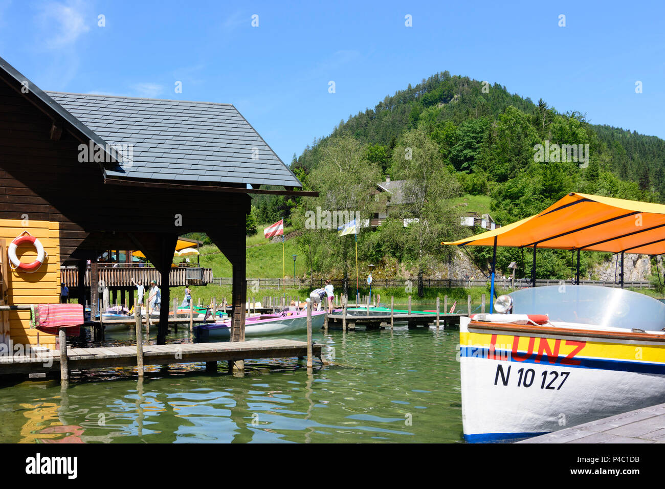 Lunz Am See Lunzer See Boot Haus Miete Der Boote Der Region