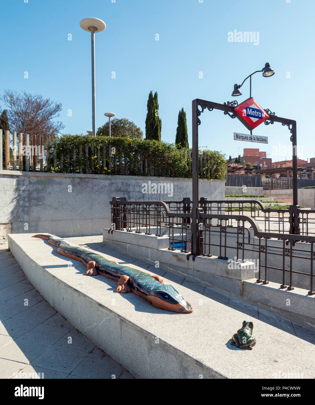 Metro Marqués de la Valdavia. Alcobendas. Madrid. España Stockfoto