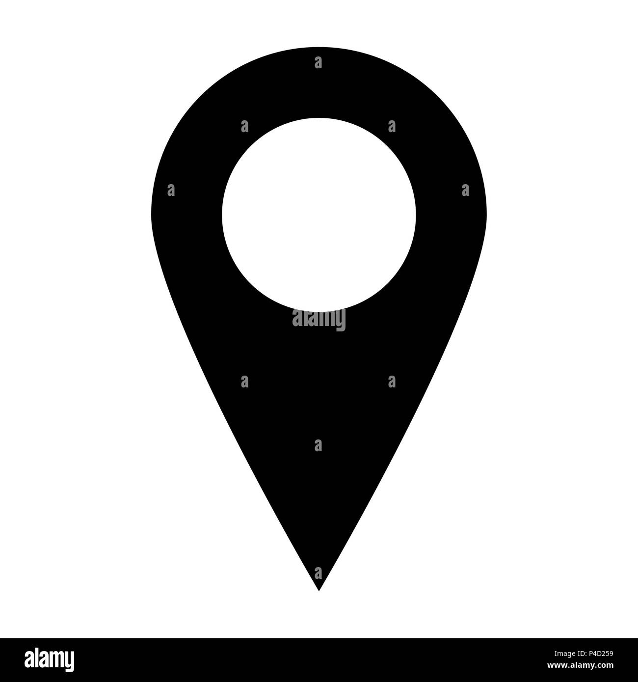 Lage pin für Karte vektor design isoliert auf weißem Stock Vektor