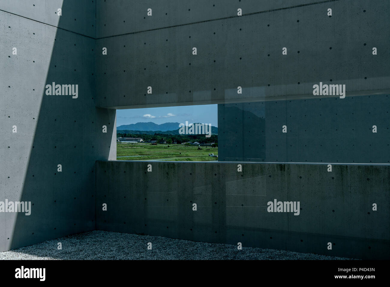 Shoji Ueda Museum für Fotografie, entworfen von dem japanischen Architekten Shin Takamatsu. Stockfoto