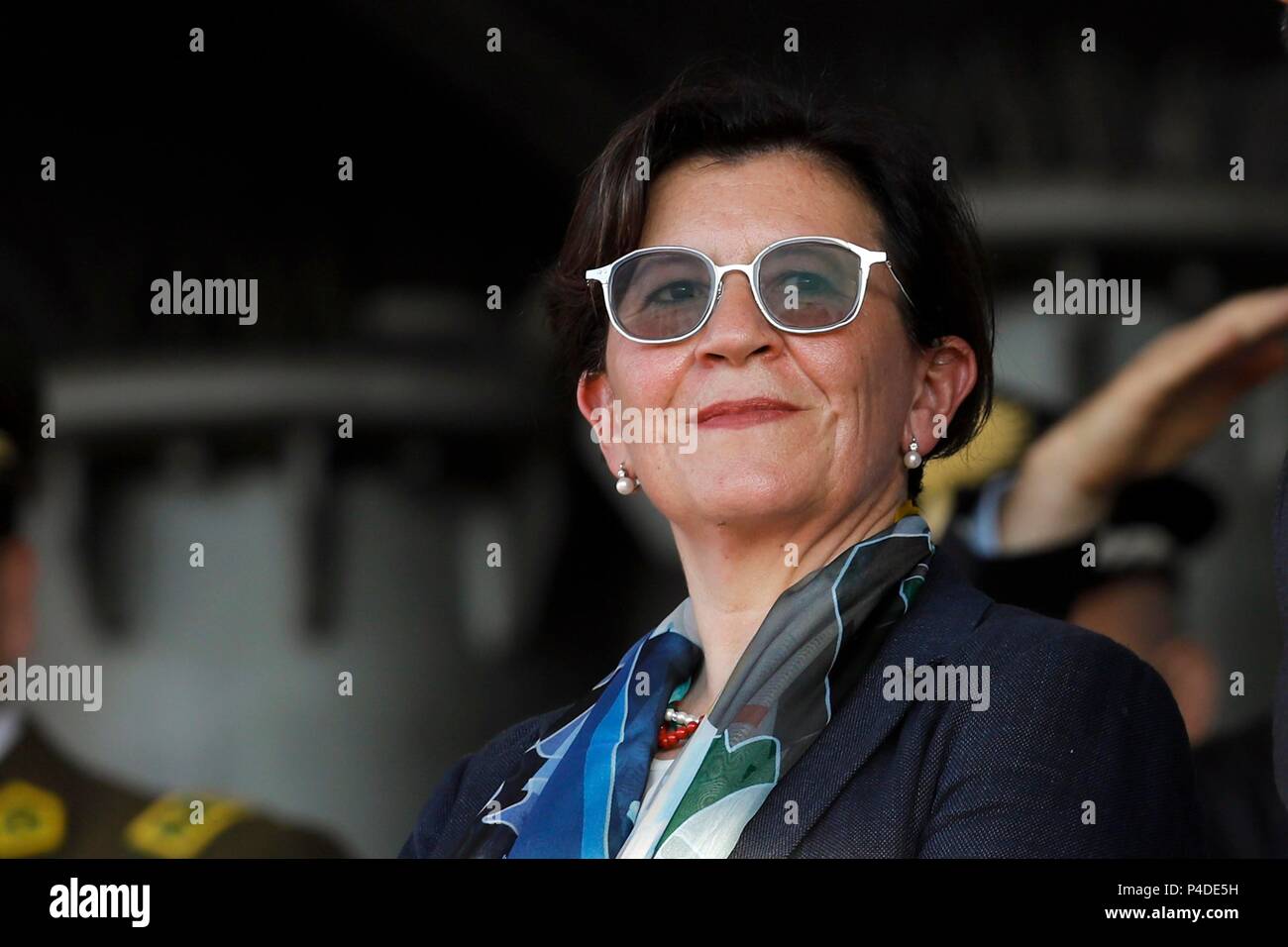 Italienische Verteidigungsminister Elisabetta Trenta während der Arma dei Carabinieri Partei in Rom, Italien, am Juni 05, 2018 Foto © Remo Casilli/Sintesi/Ala Stockfoto