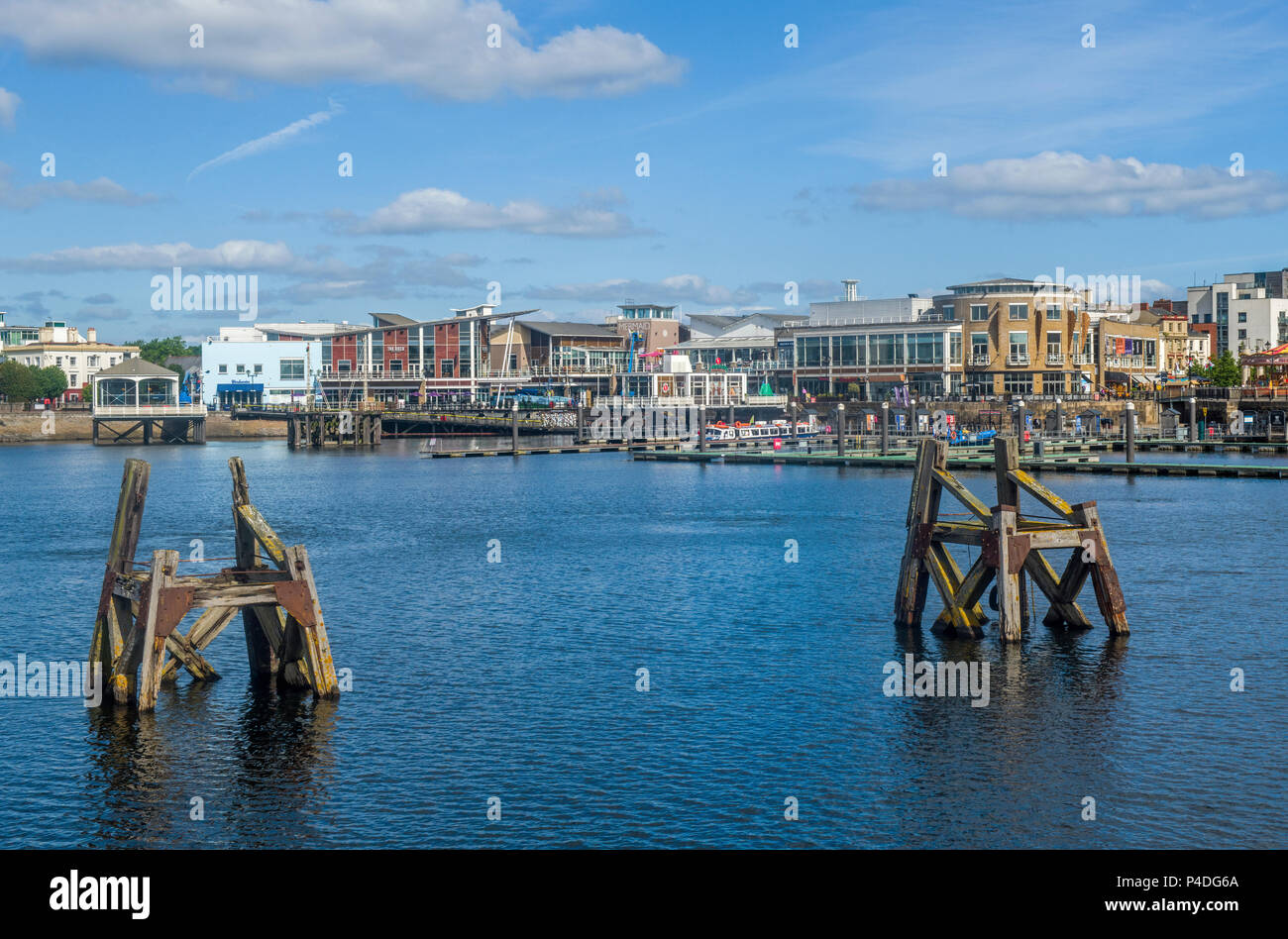 Cardiff Bay Waterfront Südwales Stockfoto