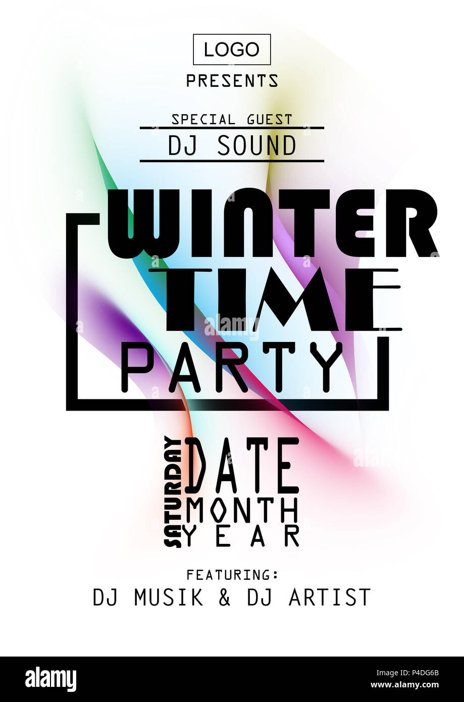 Winter Poster Stockfoto