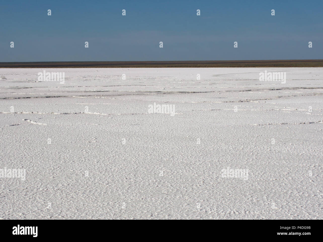 Landschaft von Salt Lake Elton, Gebiet Wolgograd, Russland Stockfoto