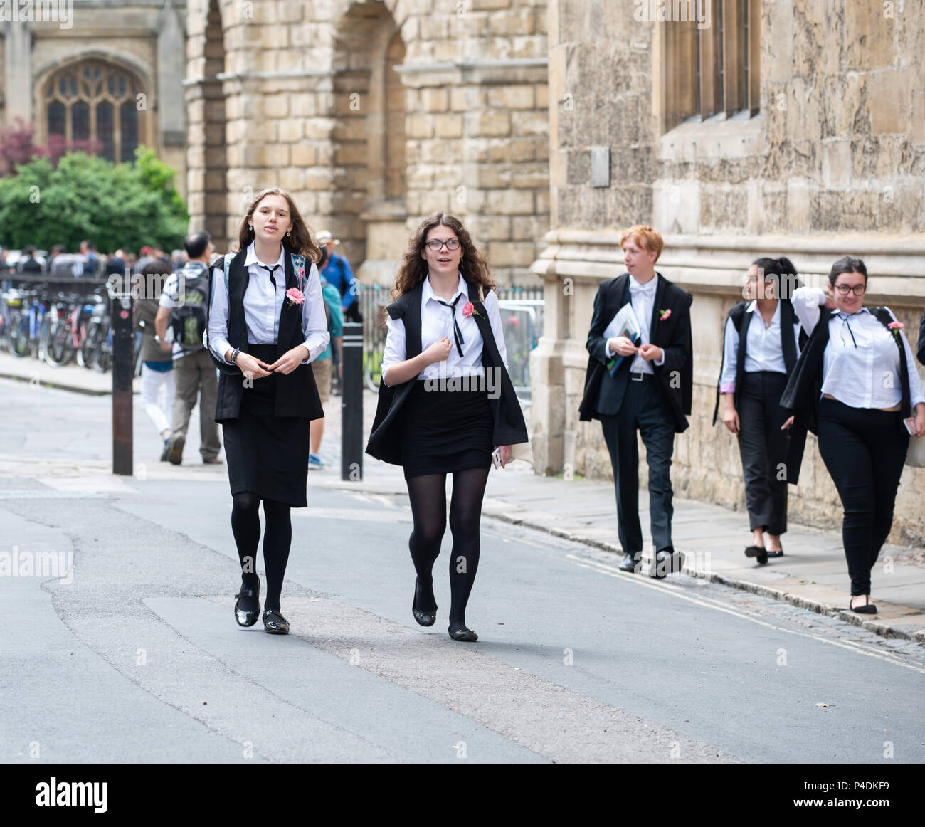 Encaenia Zeremonie in Oxford, Großbritannien Stockfoto