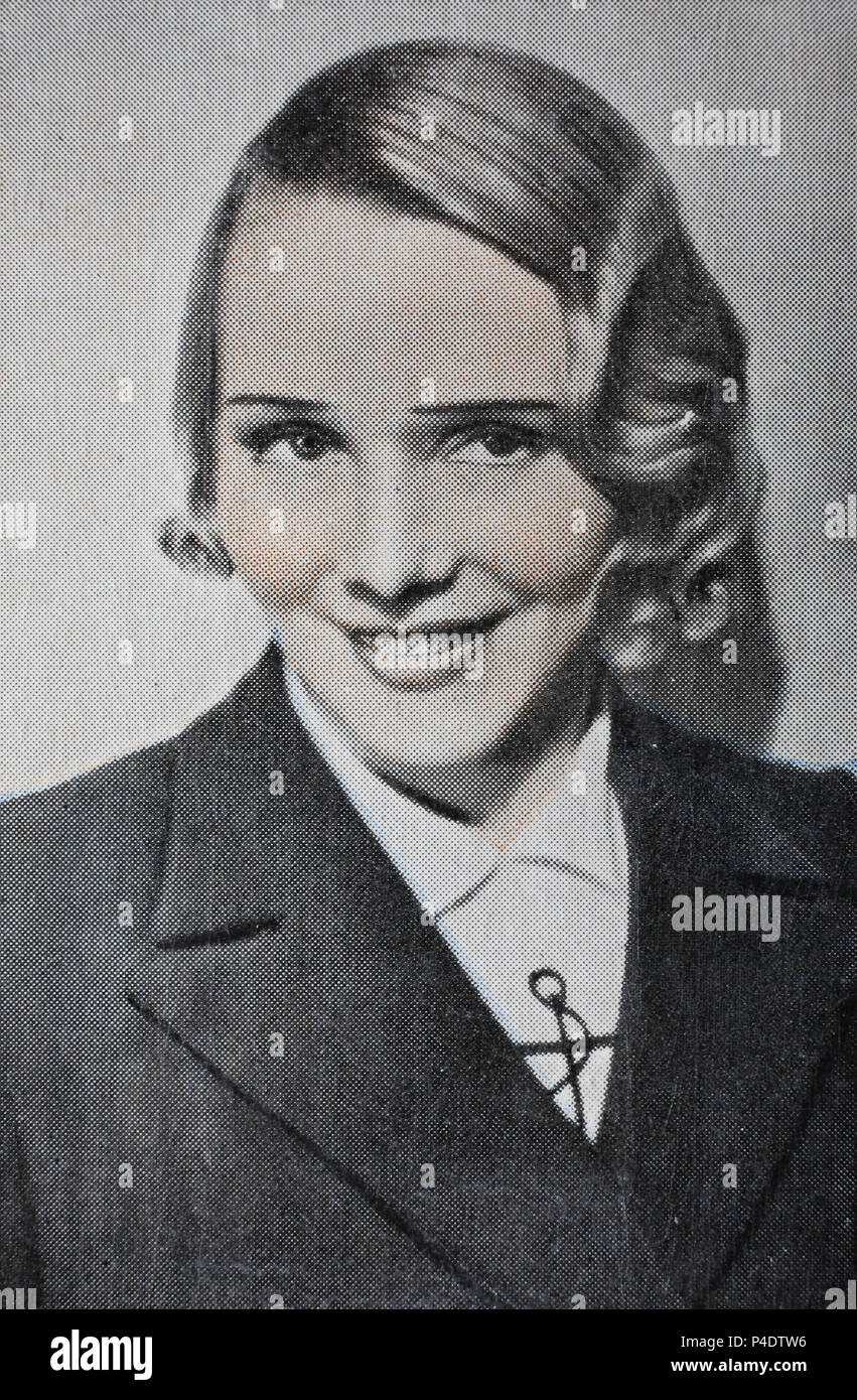 Gerda Maurus (25. August 1903 - 31. Juli 1968) war eine österreichische Schauspielerin, digital verbesserte Reproduktion einer historischen Bild Stockfoto