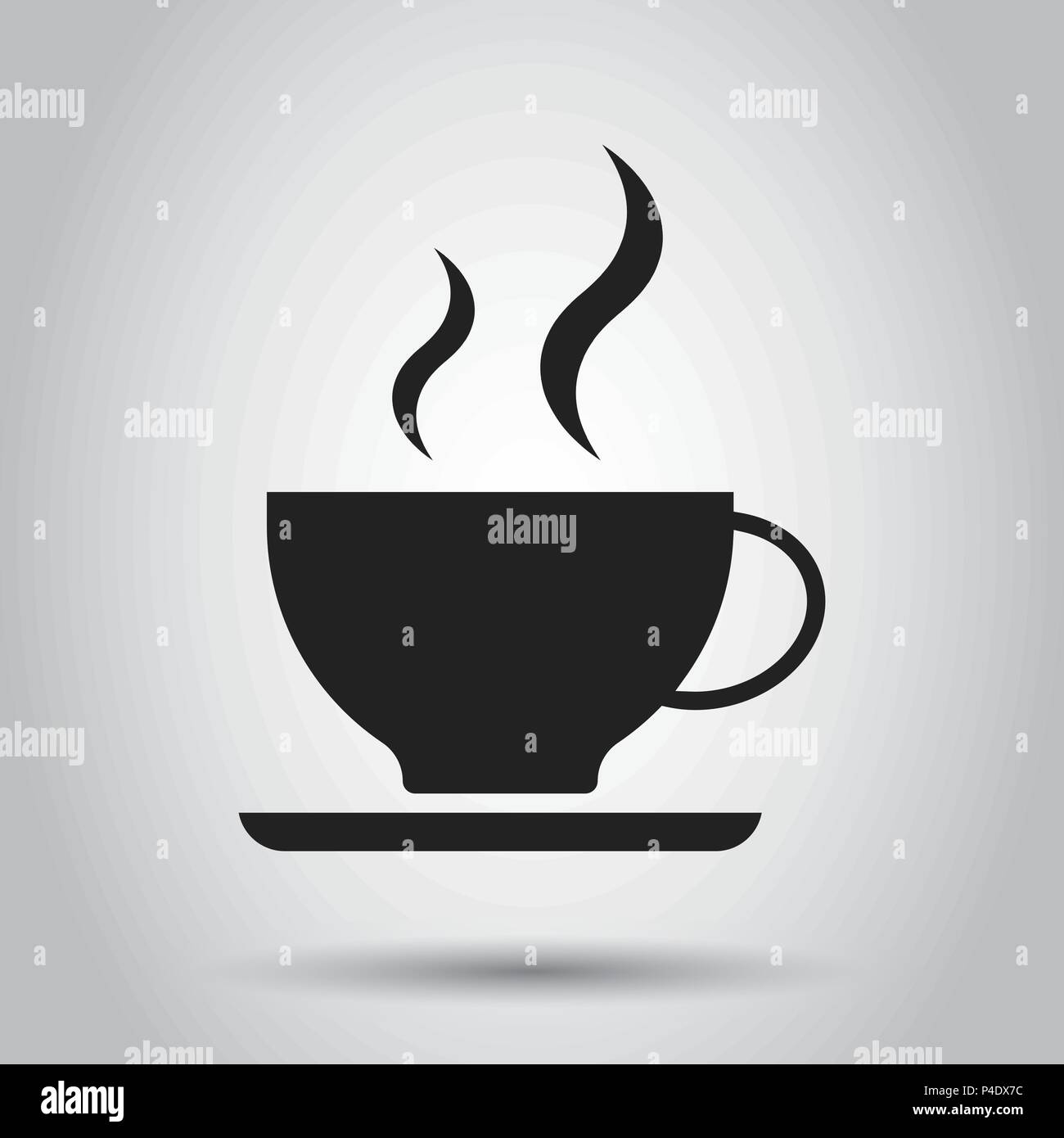 Kaffee Tasse Symbol. Vector Illustration. Business Concept Coffee Mug Piktogramm. Stock Vektor