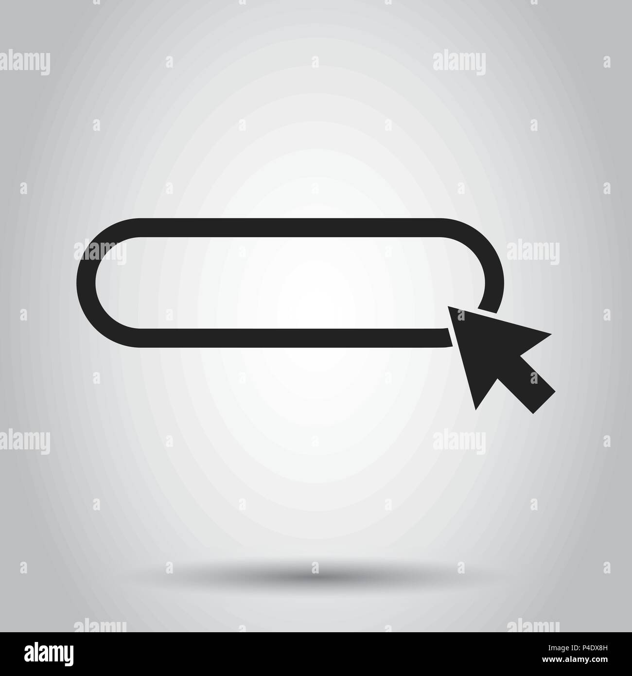 Adresse und Navigationsleiste Symbol. Vector Illustration. Business Konzept Suche www https-Piktogramm. Stock Vektor