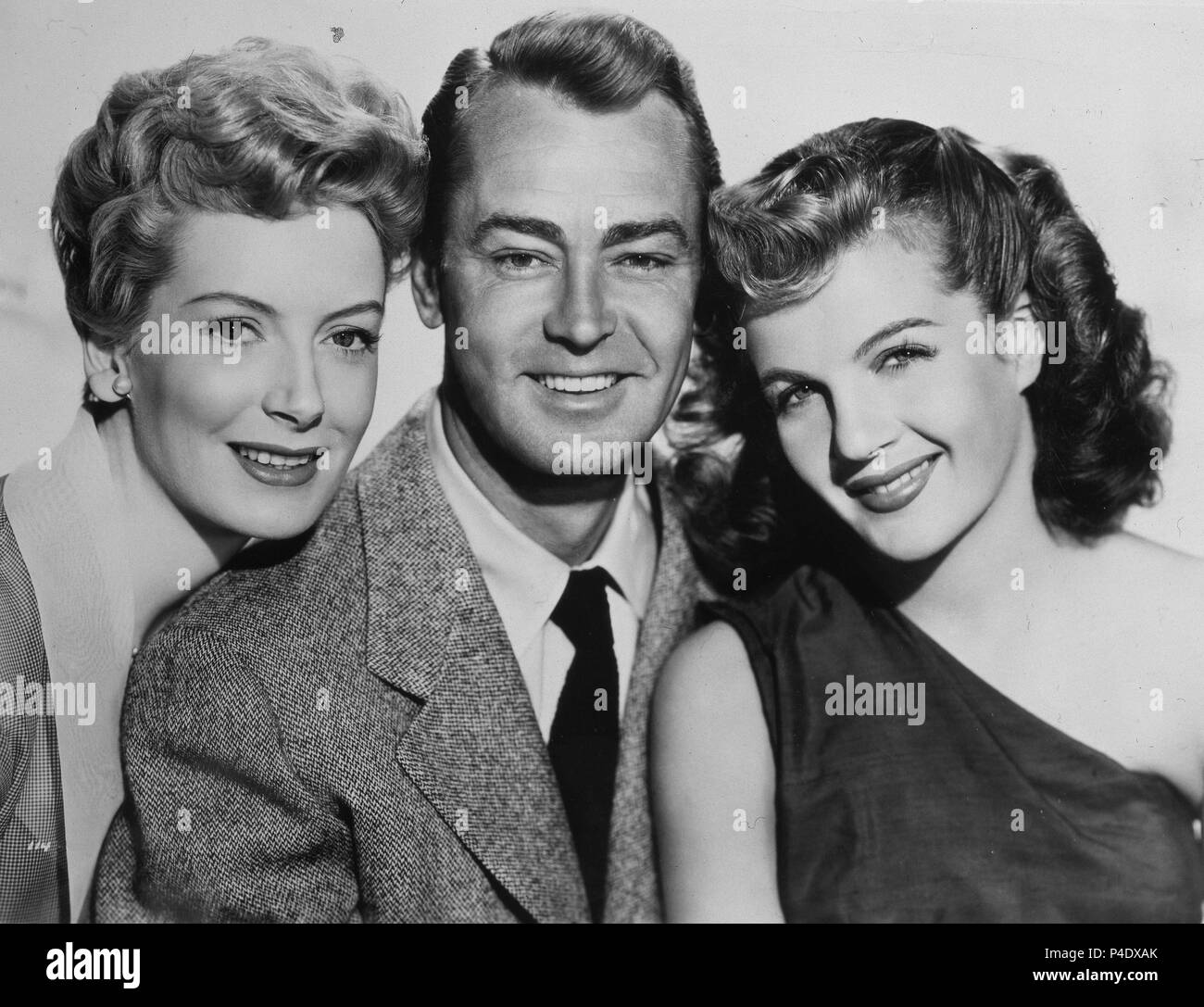 ESCENA DE LA PELICULA' TEMPESTAD DE ORIENTE" - 1953 - DEBORA KERR/ALAN LADD/CORINE CALVET - PARAMOUNT BILD. Autor: VIDOR, Charles. Stockfoto