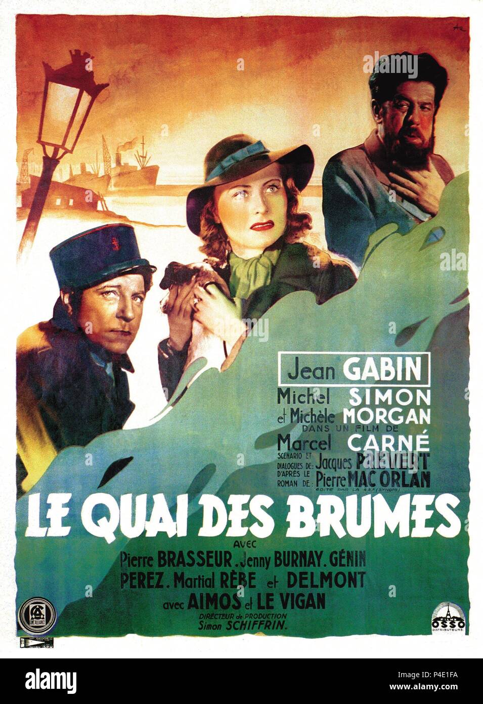 Original Film Titel: LE QUAI DES BRUMES. Englischer Titel: Hafen von Schatten. Regisseur: MARCEL CARNE. Jahr: 1938. Quelle: CINE-ALLIANCE/PATHE/Album Stockfoto