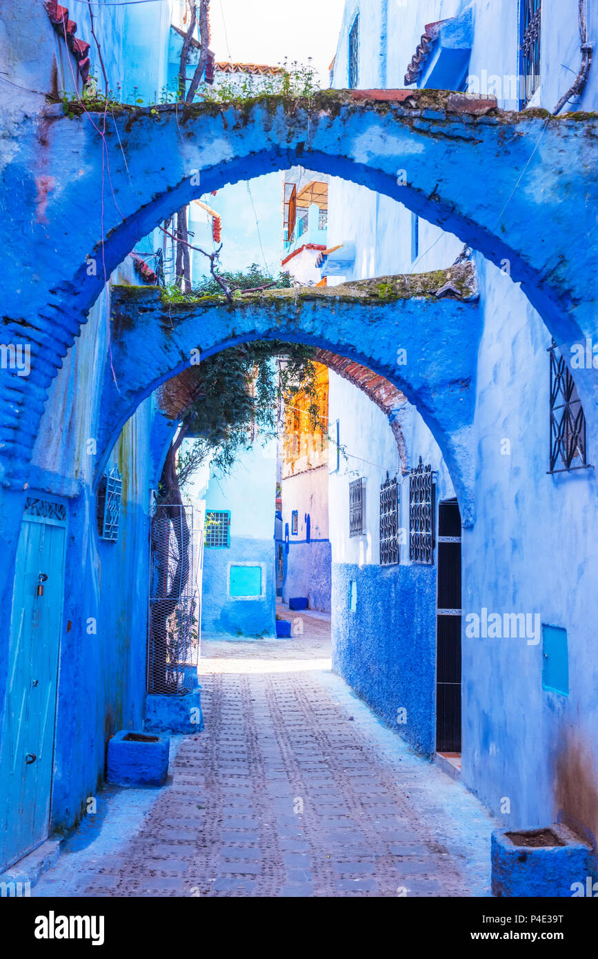 Chefchaouen, blaue Stadt von Marokko Stockfoto