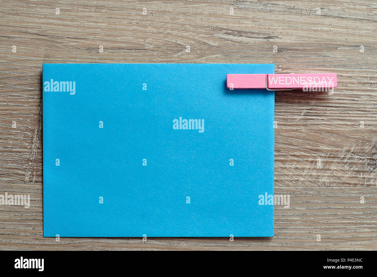 Eine Blue Note mit einem mit Mittwoch an Peg Stockfoto