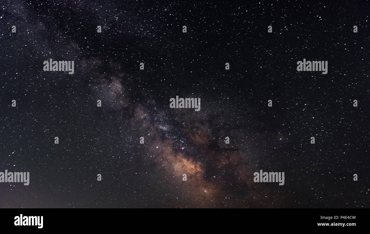 Milchstraße am Sternenhimmel Stockfoto