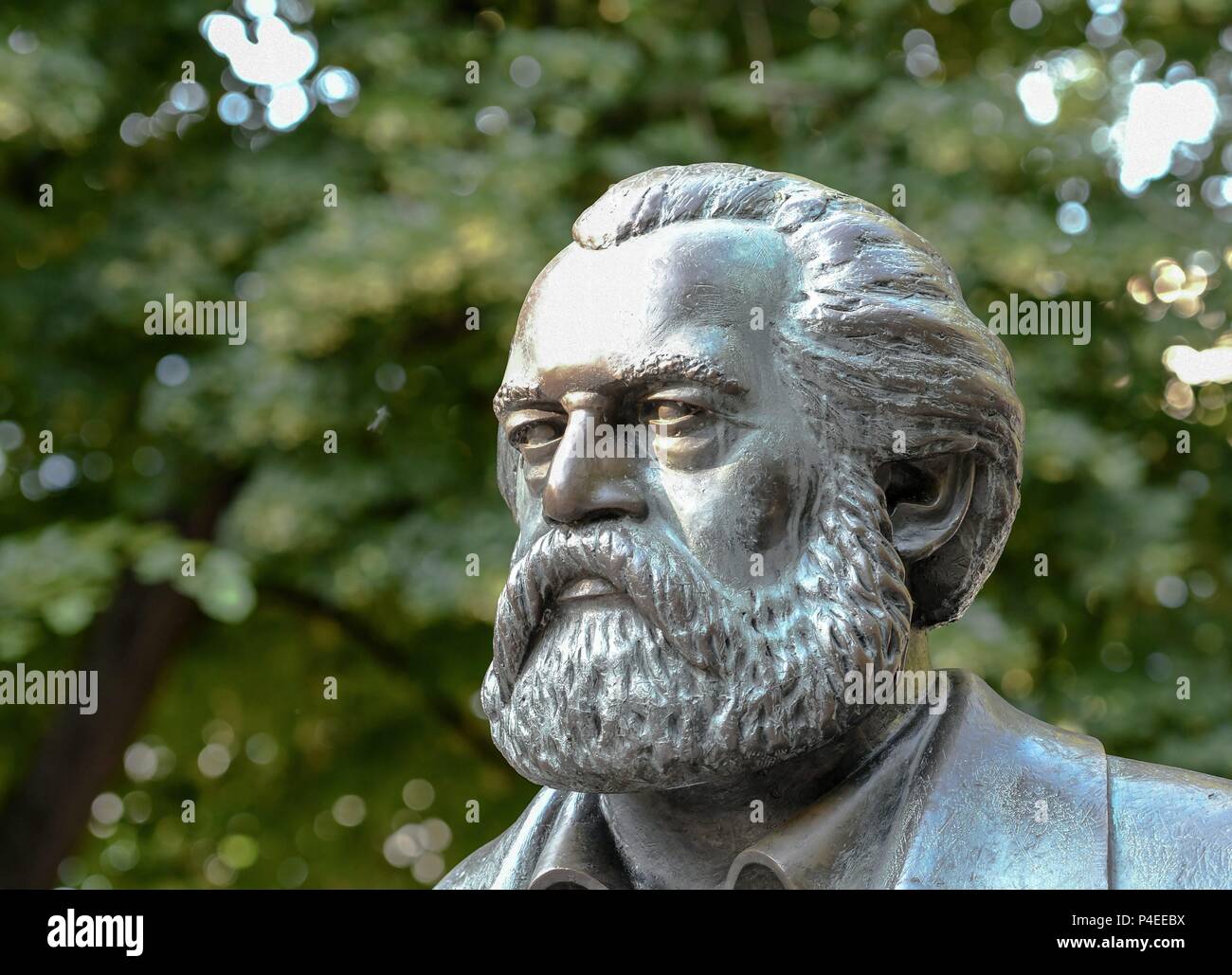Karl Marx Memorial, Berlin, Mai 25, 2018 | Verwendung weltweit Stockfoto