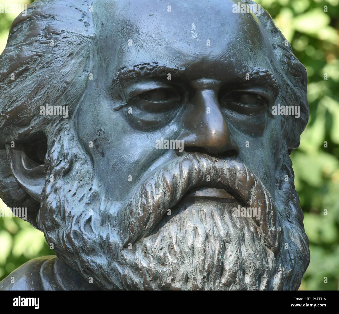 Karl Marx Memorial, Berlin, Mai 25, 2018 | Verwendung weltweit Stockfoto