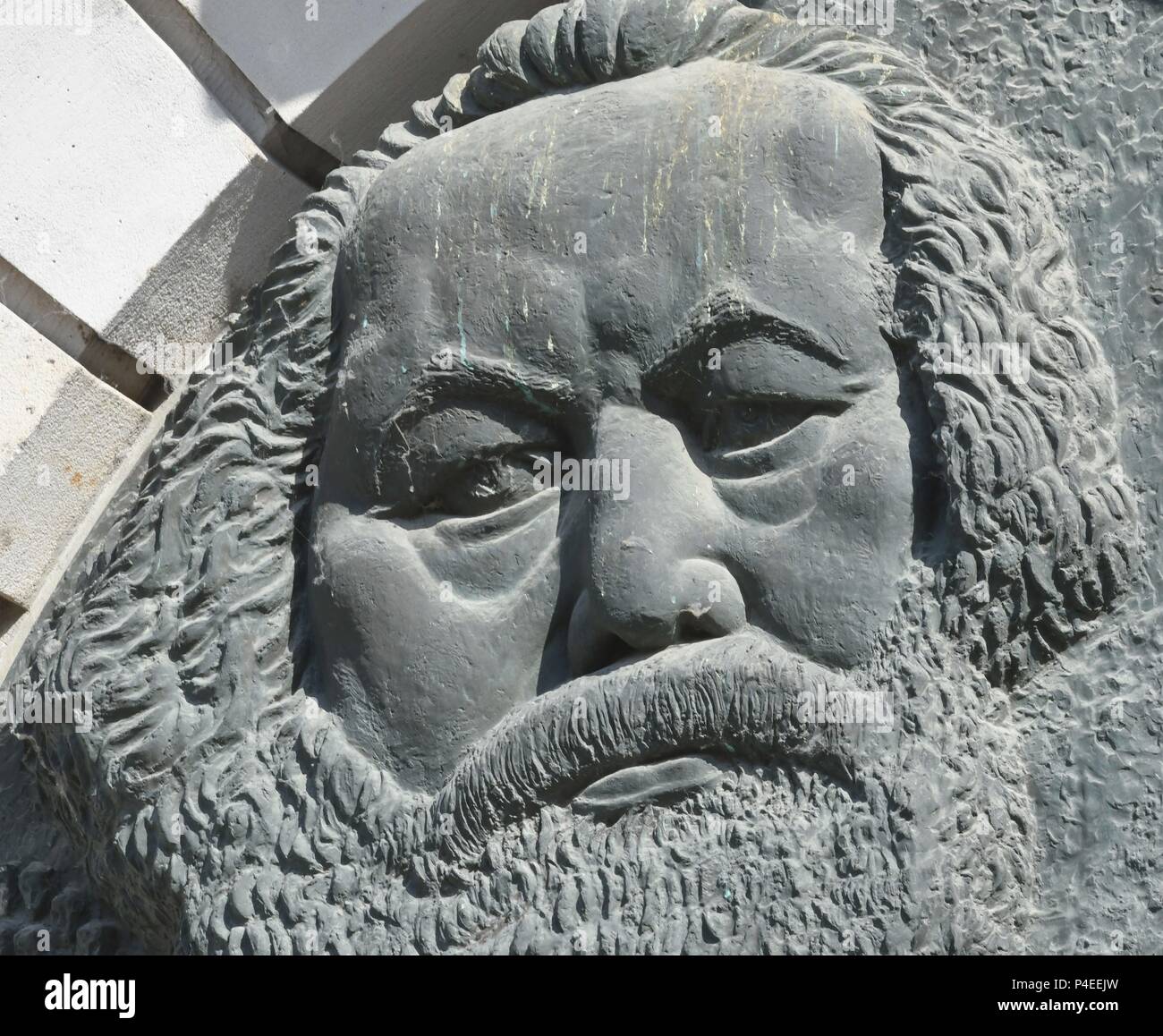 Karl Marx Memorial, Berlin, Mai 25, 2018 | Verwendung weltweit Stockfoto