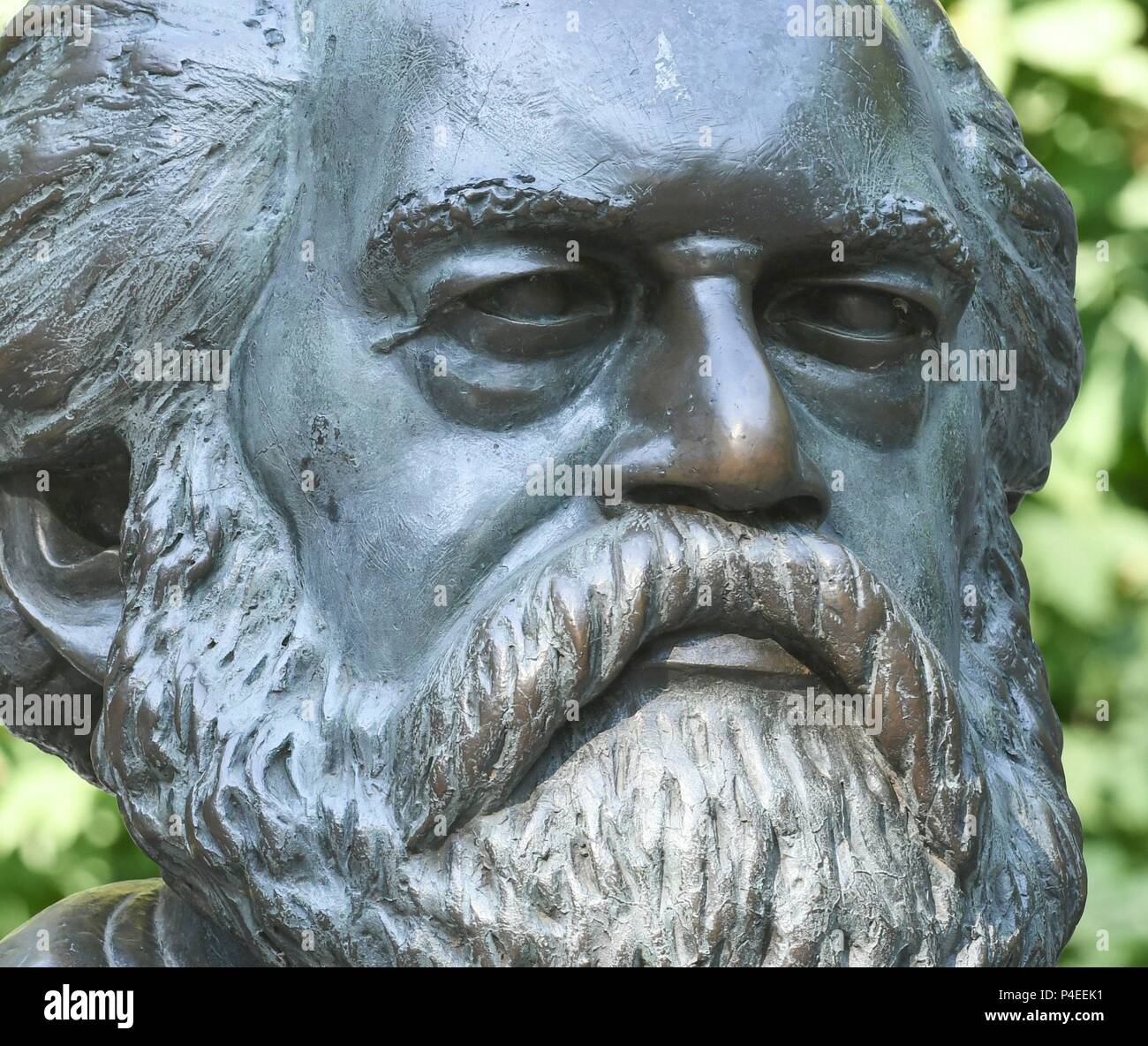 Karl Marx Memorial, Berlin, Mai 25, 2018 | Verwendung weltweit Stockfoto