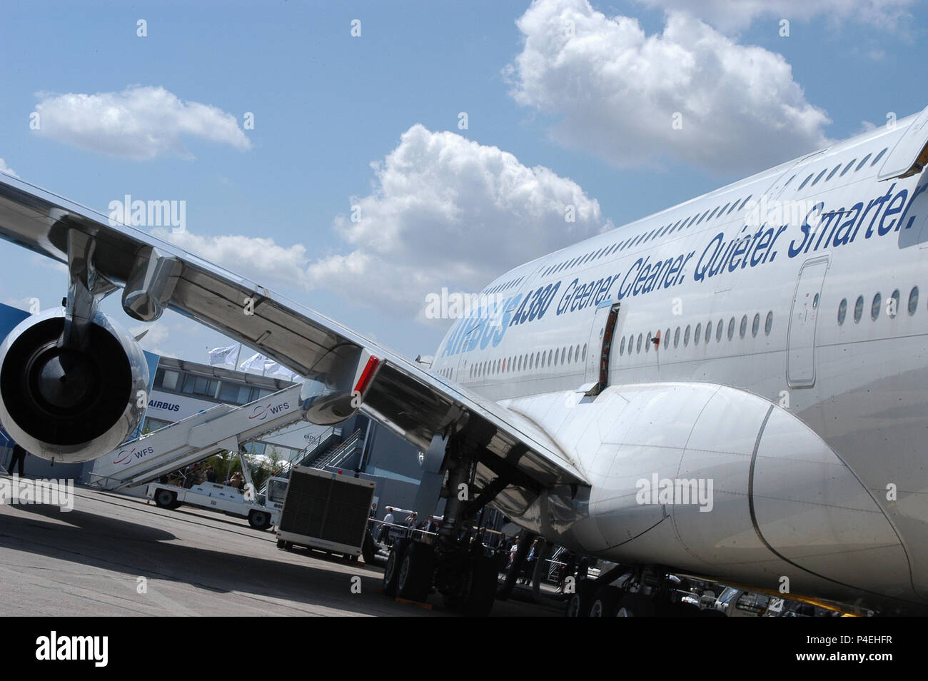 International Air Show Le Bourget - Airbus A380, Airbus Military, EADS, Dassault, alle die besten Flugzeuge auf dem Markt Stockfoto