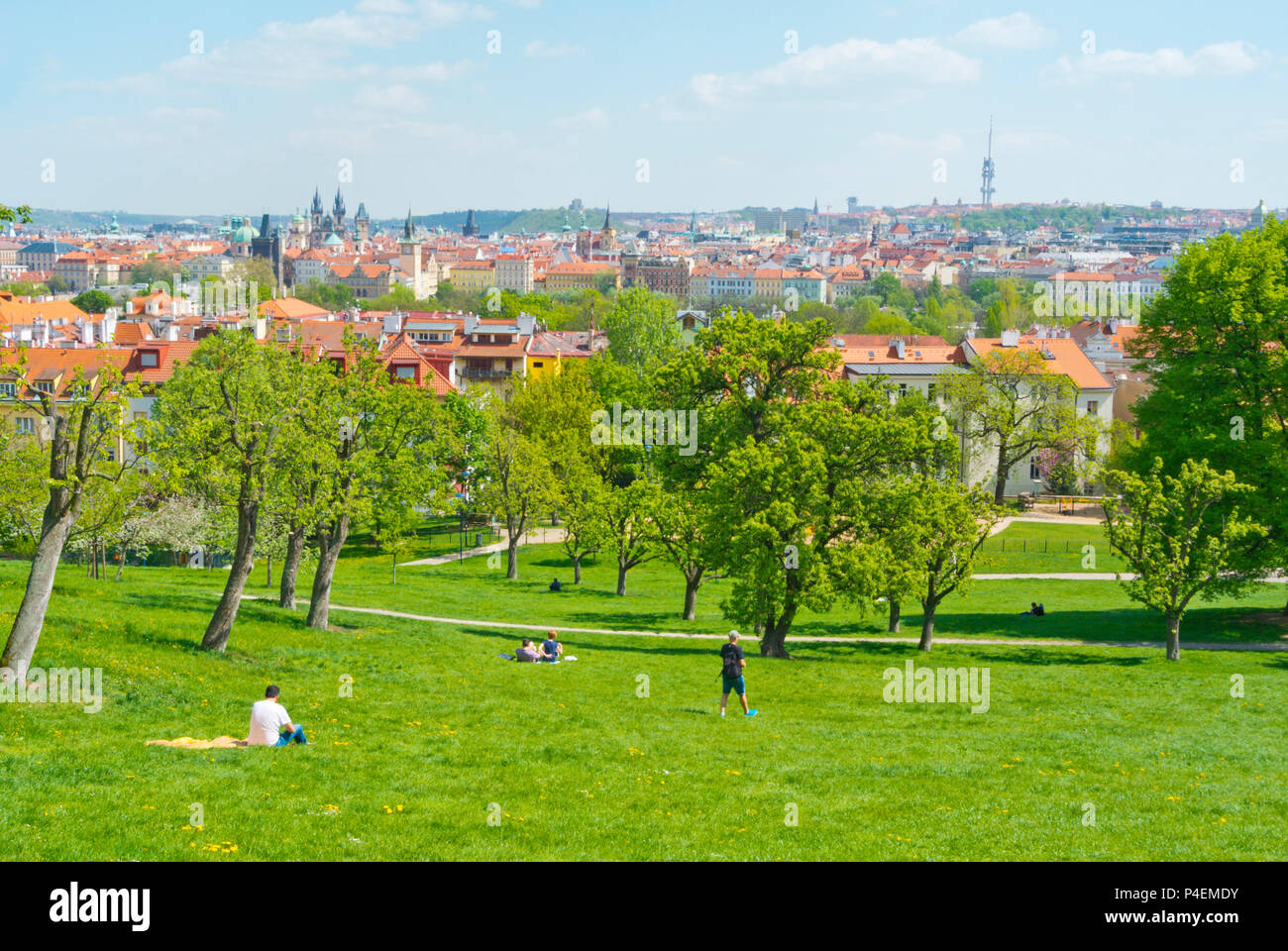 Petrinske sady, Petrin Hill Park, Prag, Tschechische Republik Stockfoto