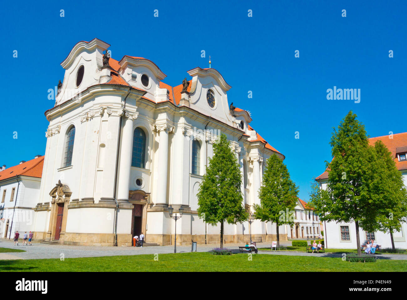 Svata Marketa, klaster, Brevnovsky Kloster Brevnov, Brevnov, Prag, Tschechische Republik Stockfoto