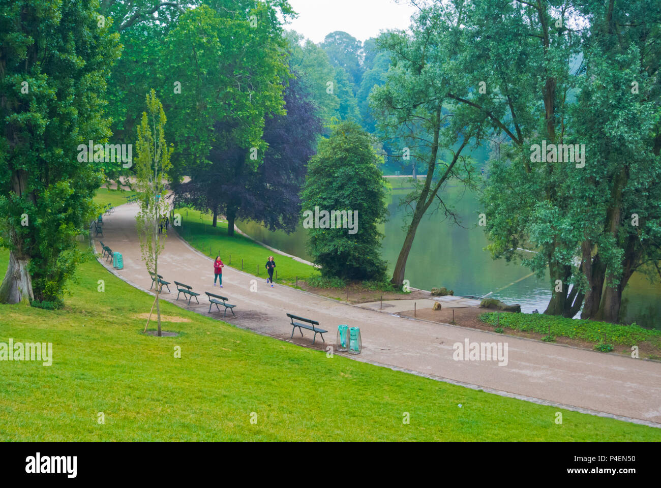 Parc des Buttes-Chaumont, Paris, Frankreich Stockfoto