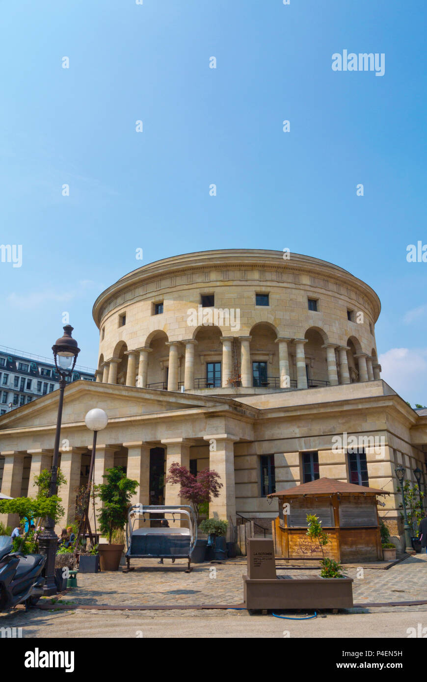La Rotonde Ledoux, Place de la Bataille de Stalingrad, La Villette, Paris, Frankreich Stockfoto