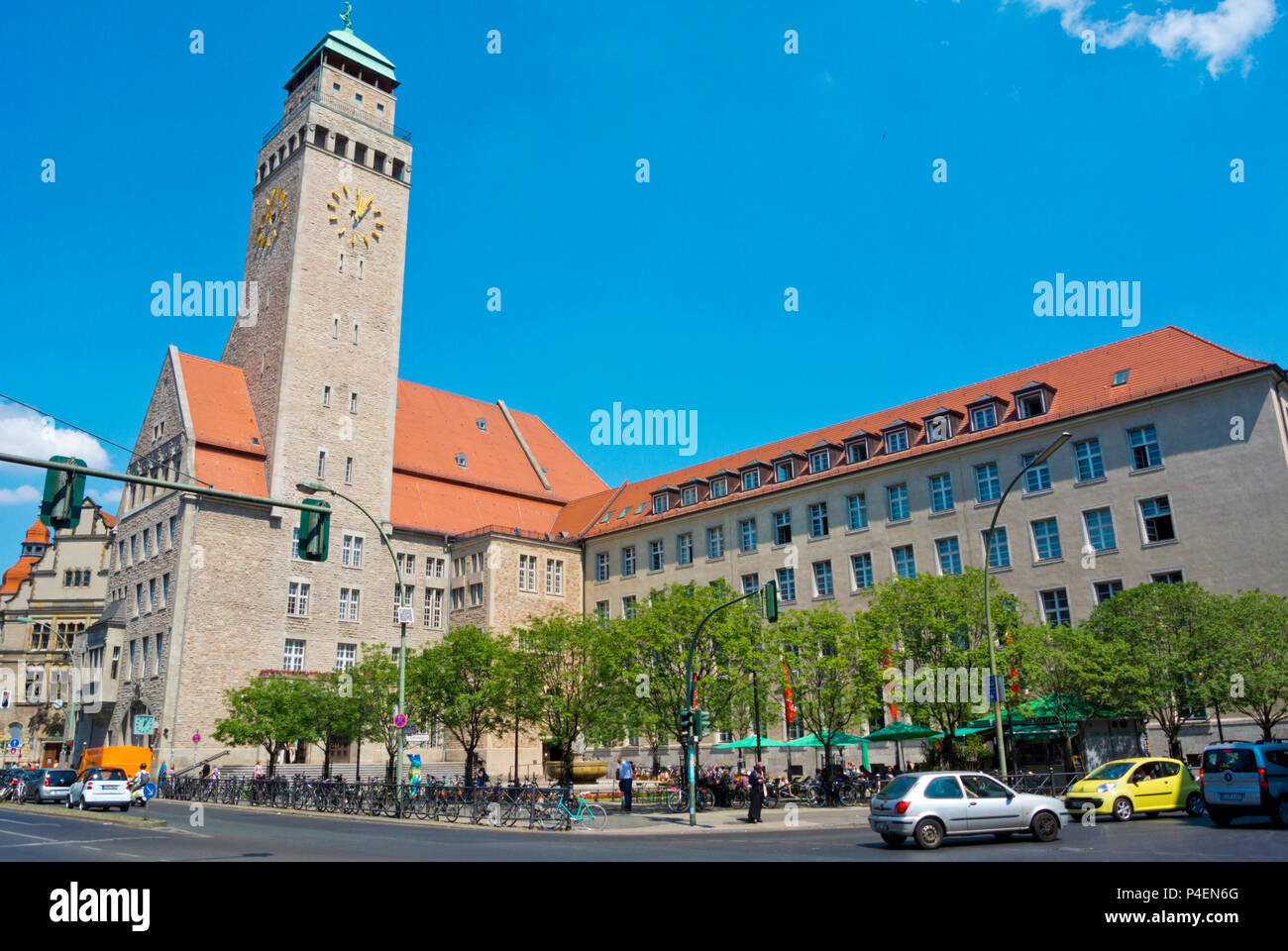 Rathaus Neukölln, Bezirk Rathaus, Karl-Marx-Straße in Neukölln, Berlin, Deutschland Stockfoto
