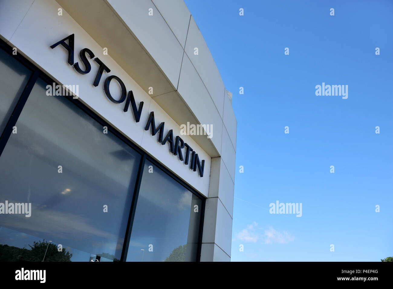 Aston Martin Luxury Car Showroom in Leeds, Yorkshire, England Stockfoto