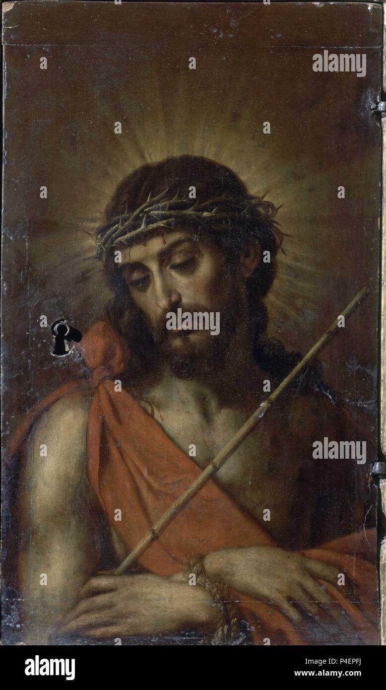 ECCE HOMO EN EL RETABLO DE NUESTRA SEÑORA DE LA PAZ, 1644/46. Autor: Alonso Cano (1601-1667). Lage: CATEDRAL DE SANTA MARIA MAGDALENA, Getafe, MADRID, SPANIEN. Stockfoto