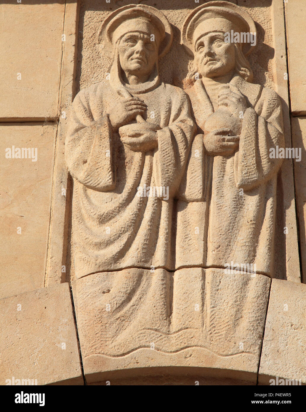 Tschechien, Mähren, Olomouc, Statuen, Architektur Detail, Dekoration, Stockfoto