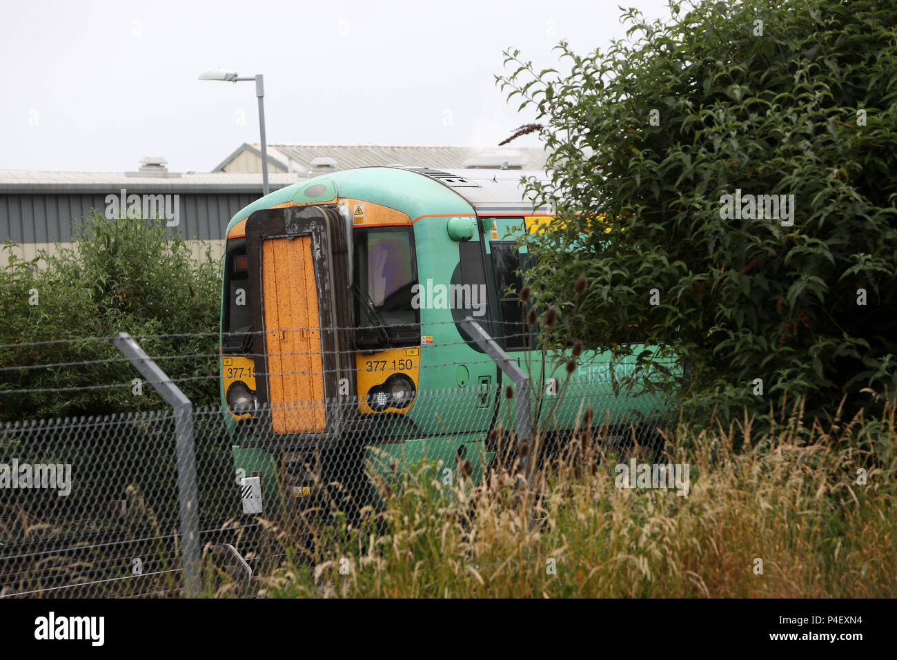 Eine südliche Rail Zug abgebildet in Chichester, West Sussex, UK. Stockfoto