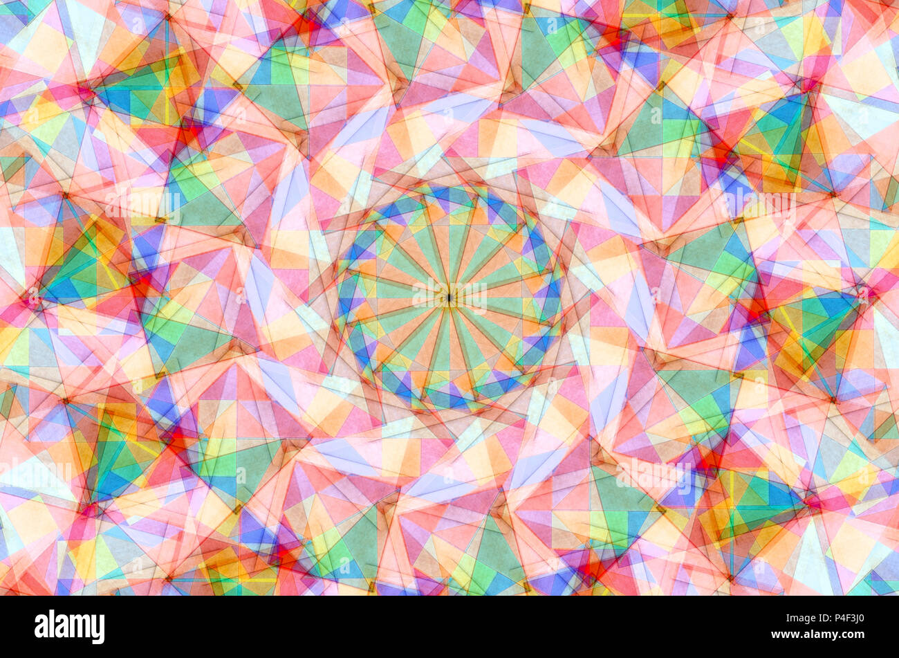 Abstrakten geometrischen Hintergrund besteht aus bunten Figuren Stockfoto