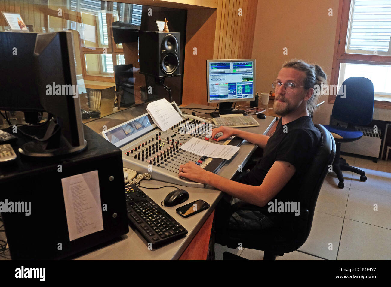 Kroatische katholische Radio in diesem Jahr feierten 20 Jahre Rundfunk in Zagreb, Kroatien am 29. Mai 2016. Stockfoto