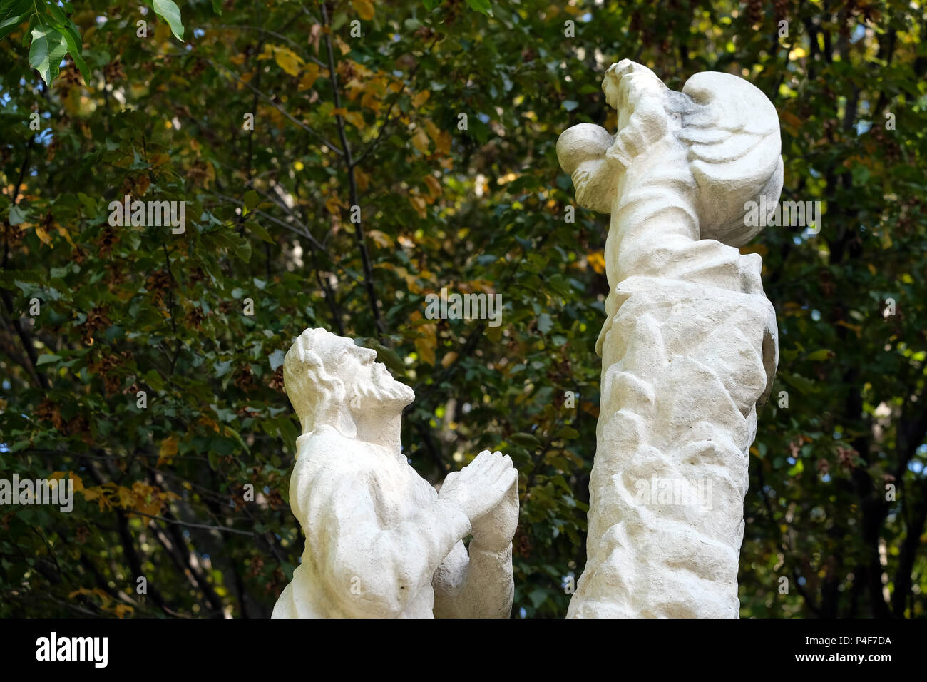 Die Todesangst im Garten Gethsemane, der Weg Marias in Klenovnik, Kroatien. Stockfoto