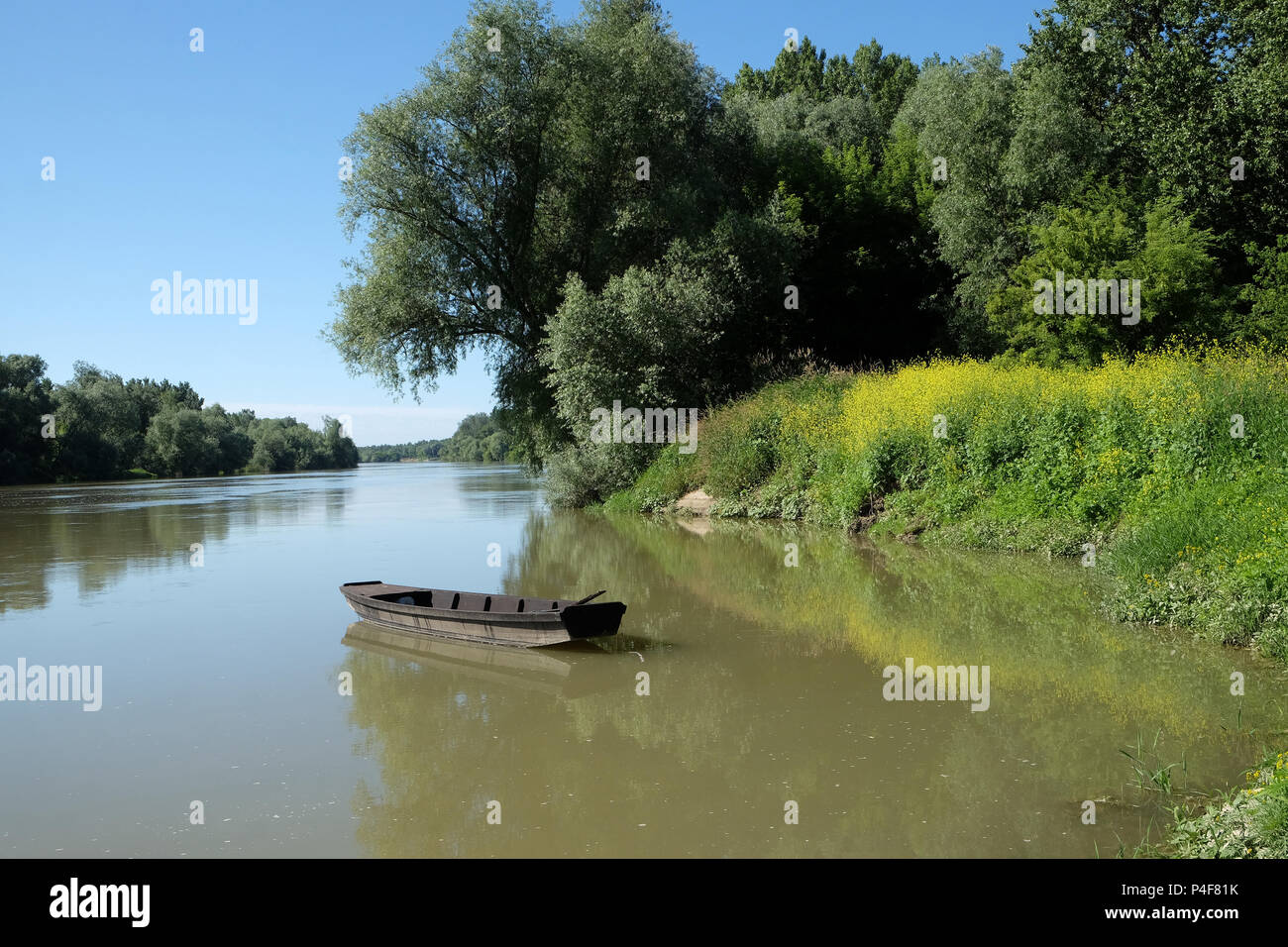 Der Fluss Sava ist einer der sehr wenigen unverändert Tieflandflüssen